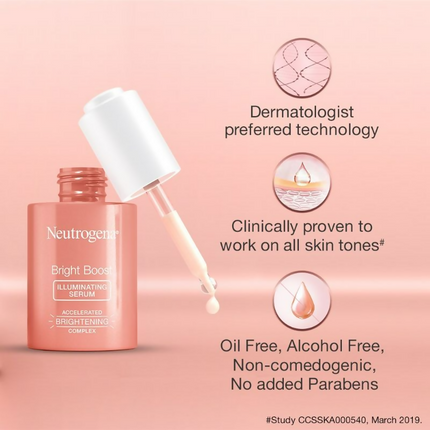 Neutrogena Bright Boost Illuminating Moisturizing Face Serum