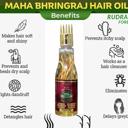 RUDRAA FOREVER MAHA BHRINGRAJ HAIR OIL WITH COMB (100 ML)