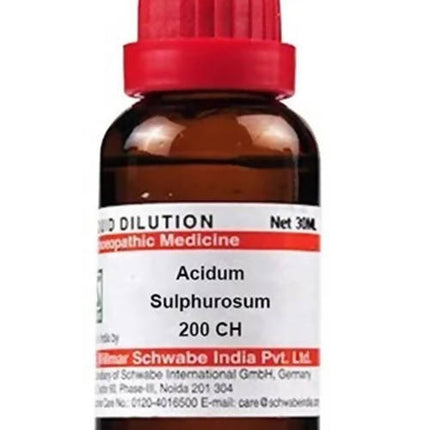 Dr. Willmar Schwabe India Acidum Sulphurosum Dilution