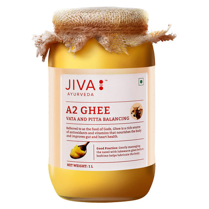 Jiva Ayurveda A2 Gir Desi Cow Ghee | Desi Gir Cow Ghee | Pure and Natural Ghee From A2 Cow Milk