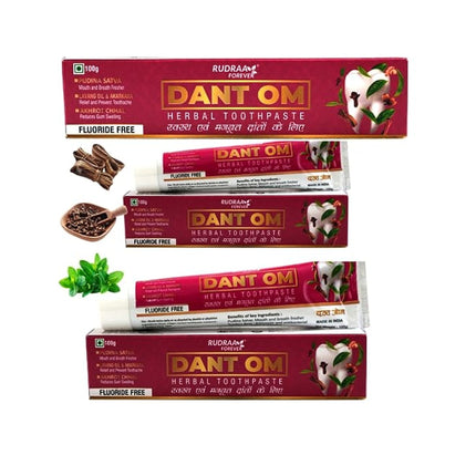 RUDRAA FOREVER DANT OM AYURVEDIC HERBAL TOOTHPASTE (100G)