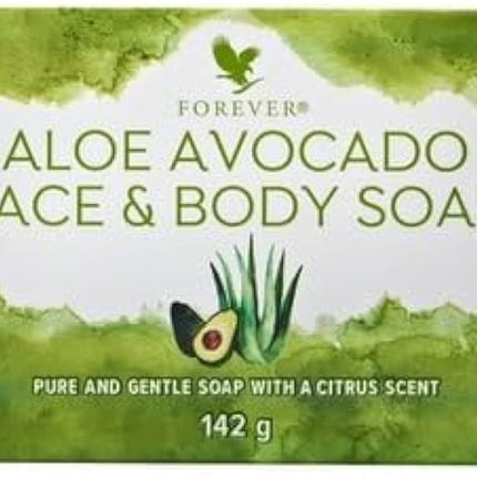 FOREVER ALOE AVOCADO FACE AND BODY SOAP (150G) WITH 4 X DETTOL SOAP FREE