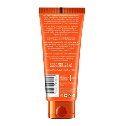 Biotique Bio Micro Gold Matte Cream Sunscreen SPF 30