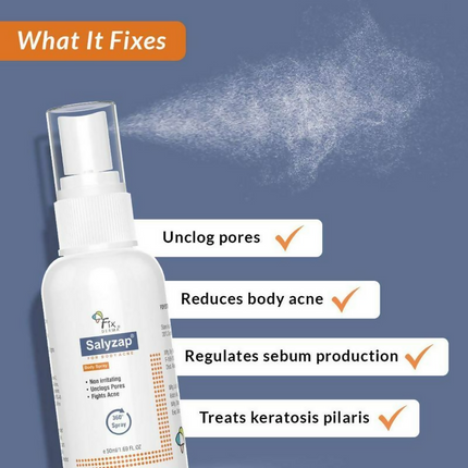 Fixderma 2% Salicylic Acid Salyzap Body Acne Spray