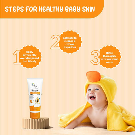 Fixderma Hoopoe Gentle Hair & Body Wash for Kids