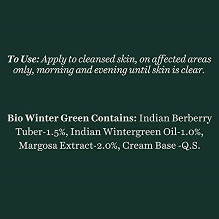 Biotique Bio Winter Green Spot Correcting Anti Acne Cream, 15g