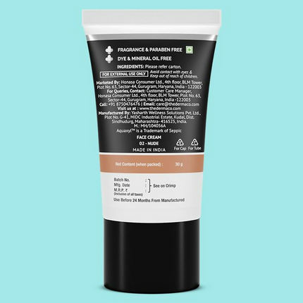 The Derma Co 2% Niacinamide Hydrating BB Cream with 1% Hyaluronic Acid Complex & Aquaxyl