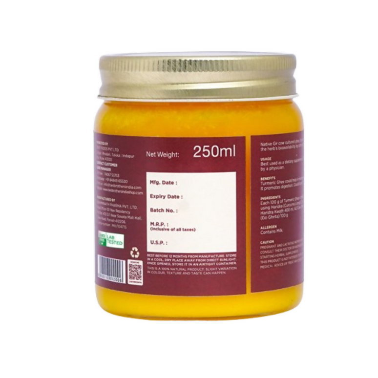 Two Brothers Organic Farms Turmeric Ghee