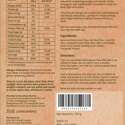 Isha Life Kollu Dosa Mix