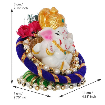 eCraftIndia Polyresin Lord Ganesha Idol