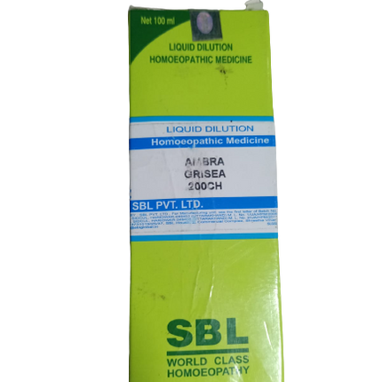 SBL Homeopathy Ambra Grisea Dilution