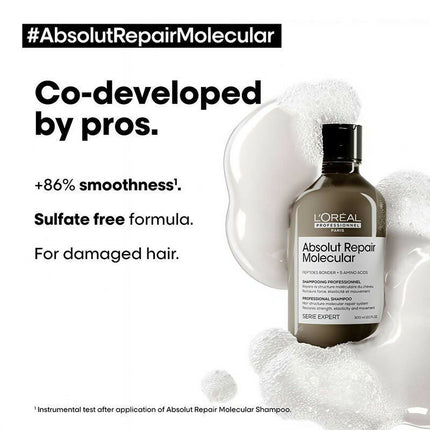 L'Oreal Paris Absolut Repair Molecular Sulfate-Free Deep Repairing Shampoo