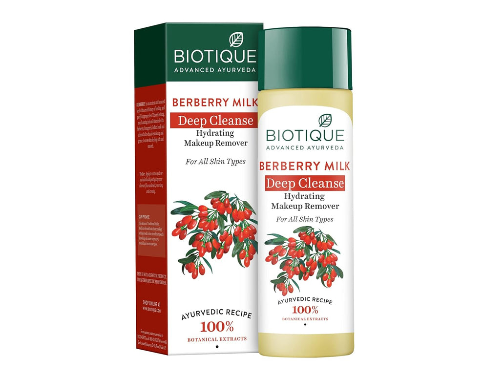 Biotique Berberry Milk Deep Cleanse Hydrating Makeup Remover For All Skin Types