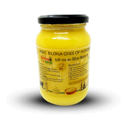 Being Desi Cow Vedic Bilona A2 Ghee | A2 Desi Cow Ghee | Certified Organic Ghee