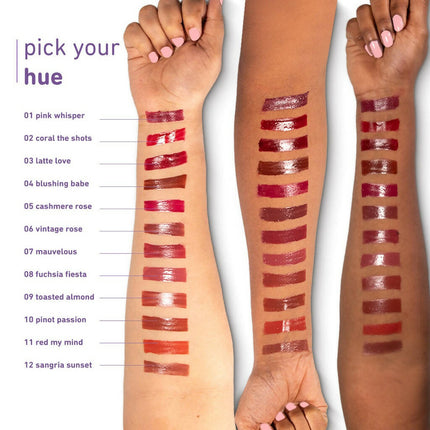 Plum Glassy Glaze Lip Lacquer 3-in-1 Lipstick + Lip Balm + Gloss 07 Mauvelous