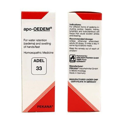Adel Homeopathy 33 Apo-Oedem Drop