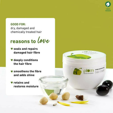 Plum Olive & Macadamia Mega Moisturizing Hair Mask