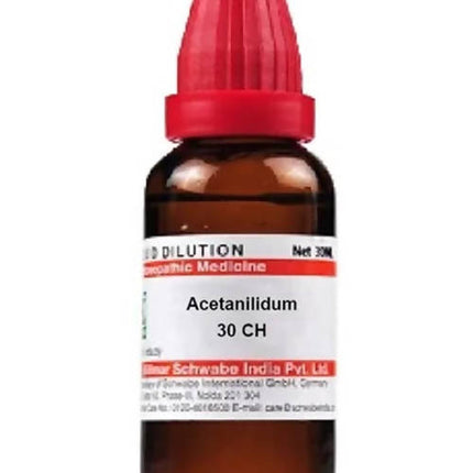 Dr. Willmar Schwabe India Acetanilidum Dilution
