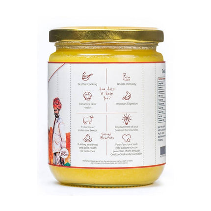 Kudej Desi Gir Cow A2 Ghee | 100% Desi Gir Cow Ghee | Certified Organic Ghee From A2 Milk