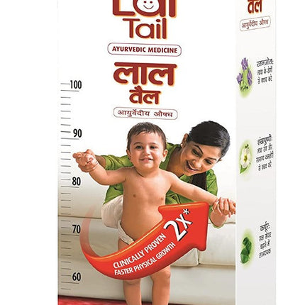 Dabur Lal Tail - Ayurvedic Baby Massage Oil For Baby's Bone, Muscle & Skin Health