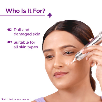 The Derma Co 50000 PPM Vitamin C Microneedle Face Serum Shot for Bright & Glowing Skin