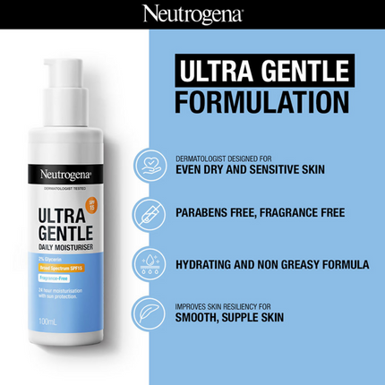 Neutrogena Ultra Gentle Daily Face Moisturizer With SPF 15
