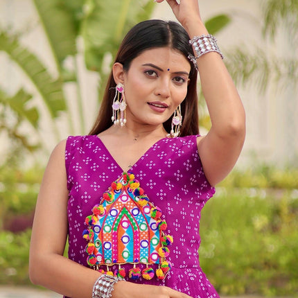 Aastha Fashion Purple Faux Georgette Party Wear Designer Gown Collection