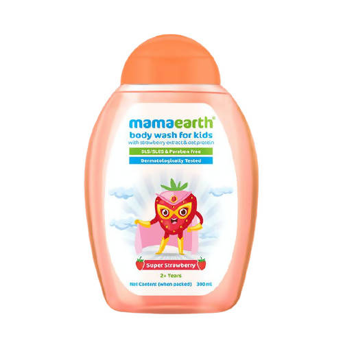 Mamaearth Super Strawberry Body Wash for Kids with Strawberry & Oat Protein - Limited Time Offer
