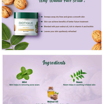 Biotique Bio Walnut Exfoliating & Polishing Scrub