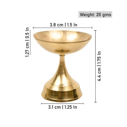 Spillbox Gold-Toned Brass Niranjan Small Deep Pooja Essential