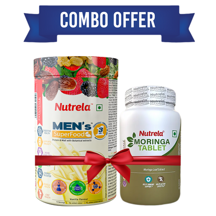 Patanjali Nutrela Men's Superfood + Moringa Tablets Combo