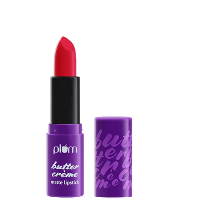 Plum Butter Crème Matte Lipstick Scarlet Siren - 134 (True Red)