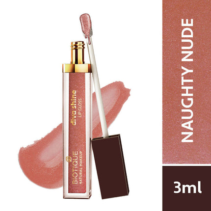 Biotique Diva Shine Lip Gloss - Naughty Nude