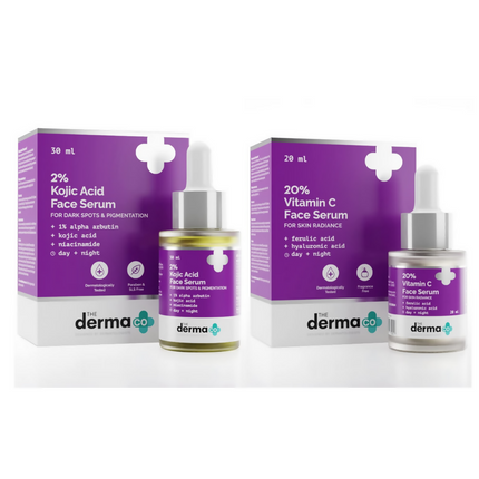 The Derma Co 2% Kojic Acid Face Serum & Face Cream Combo