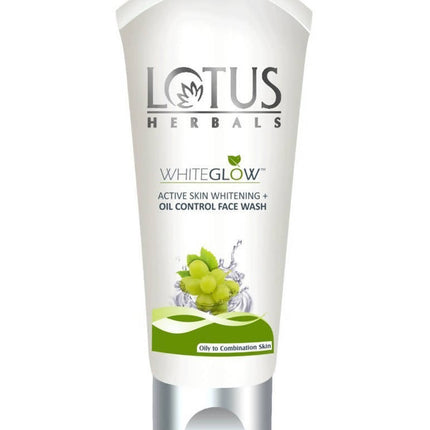 Lotus Herbals Whiteglow Active Skin Whitening + Oil Control Face Wash