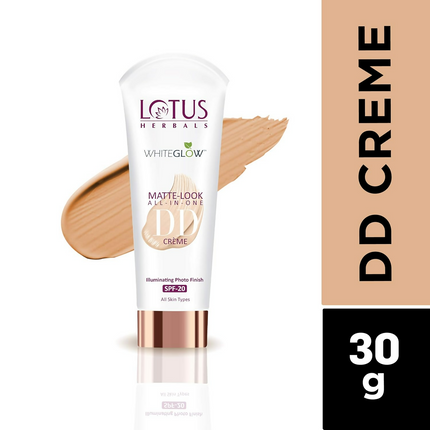 Lotus Herbals Whiteglow Matte Cream Look All In One DD Crame Spf 20