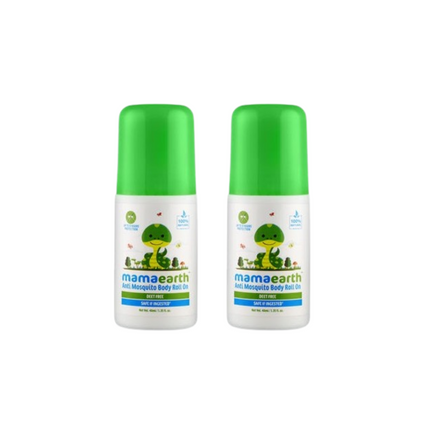 Mamaearth Natural Anti Mosquito Body Roll On For Kids with Citronella Eucalyptus & Lemongrass Oil