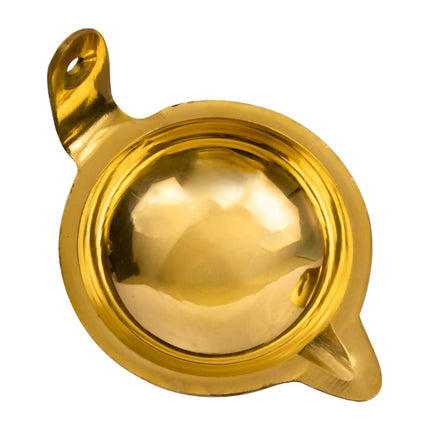 Spillbox Gold-Toned Brass Akdam Deewar Round Pooja Essential