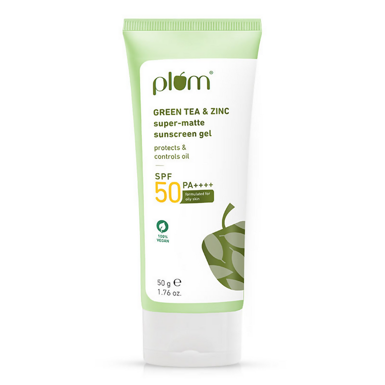 Plum Green Tea & Zinc Super-Matte Sunscreen Gel SPF 50 PA ++++