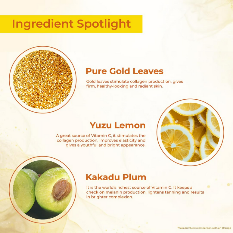 Lotus Herbals WhiteGlow Vitamin C and Gold Radiance Face Serum