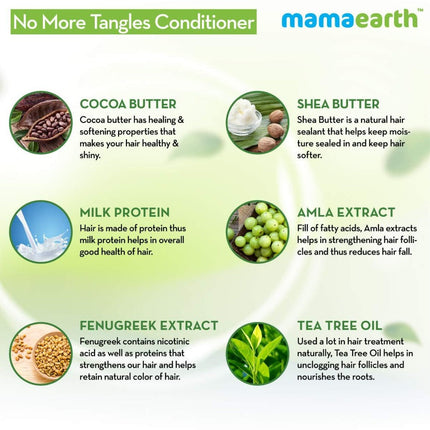 Mamaearth No More Tangles Conditioner For Frizz Hair