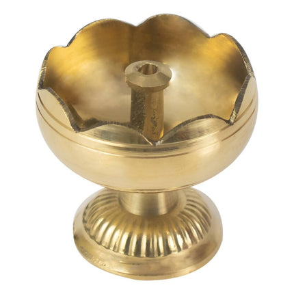 Spillbox Gold-Toned Brass Diya Pooja Essential