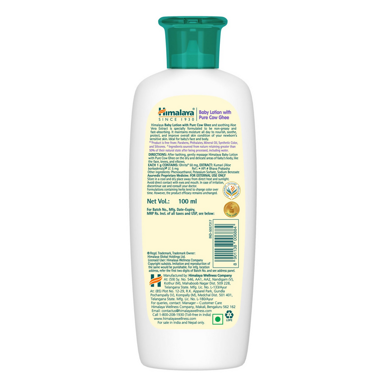 Himalaya Herbals Baby Lotion with Pure Cow Ghee
