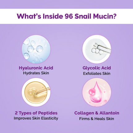 The Derma Co Snail Mucin Peptide 96 Hydrating Serum
