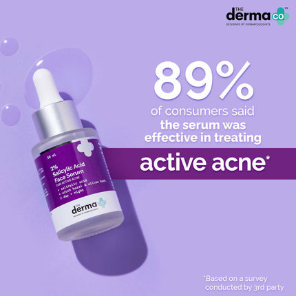 The Derma Co 1% Hyaluronic Sunscreen & 2% Salicylic Face Serum Combo