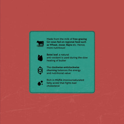 oRegion A2 Gir Cow Ghee | 100% Gir Cow Ghee | Organic Desi Ghee From Gir Cow