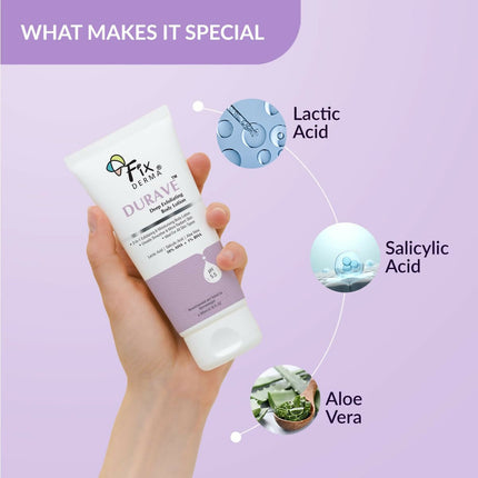 Fixderma Durave 10% AHA + 1% BHA Deep Exfoliating Body Lotion with Lactic & 1% Salicylic Acid