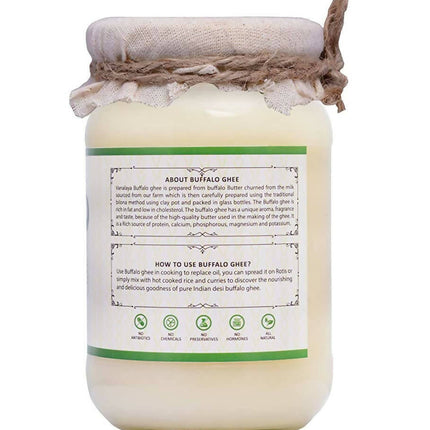 Vanalaya Buffalo Ghee | Vedic Bilona Method | Churned From Curd | Pure & Natural | Buffalo Ghee