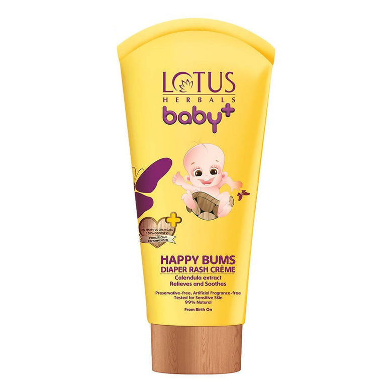 Lotus Herbals Baby+ Happy Bums Diaper Rash Creme (100 Gm)