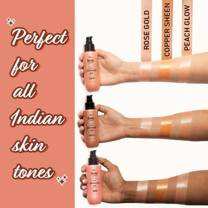 Plum Bodylovin' Body Shimmer Oil - Peach Glow